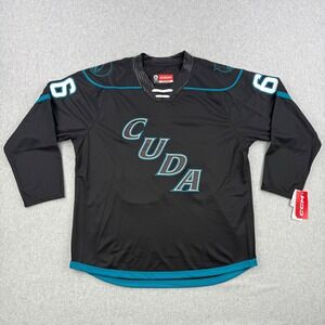 San Jose Barracuda Hockey Jersey Mens XL Black CCM Fireball #66 AHL Authentic